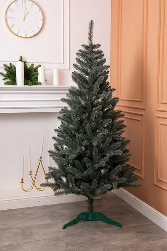 Новорічна штучна ялинка 1,3 м блакитна Різдвяна ніч реалістична Преміум LUGI SOK-22-2 - фото 2