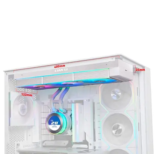 СВО Lian Li HydroShift II LCD-C 360CL White (G89.GHS2LCD36RW.00) - фото 3