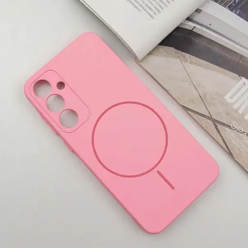 Чохол Lakshmi Silicone Cover Full Camera (AA) with MagFit для Samsung Galaxy S23 FE Рожевий / Light pink - фото 2