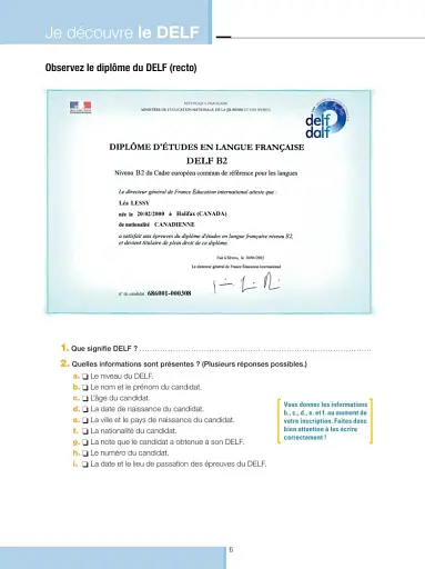 DELF tout public Nouveau format d'épreuves B2 - фото 4