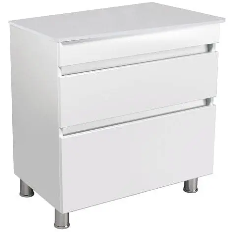 Тумба Мойдодир MoonShine 80 ST підлогова зі стільницею Білий - фото 1