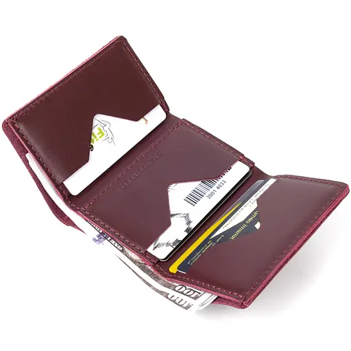 Женское кожаное портмоне Grande Pelle 8х10х1.5 см acs0018764 - фото 4