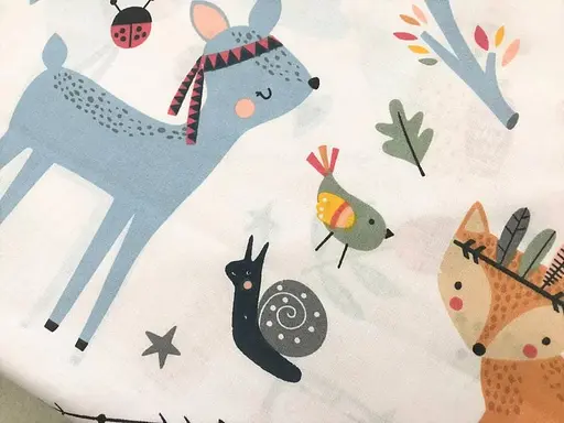 Хлопковая пеленка Moontime 100х80см "Лисички" - фото 2