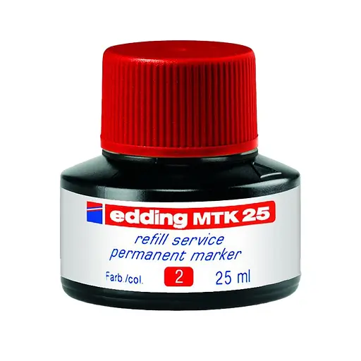 Чернила для заправки Edding Permanent e-MTK25 красные (e-MTK25/02)