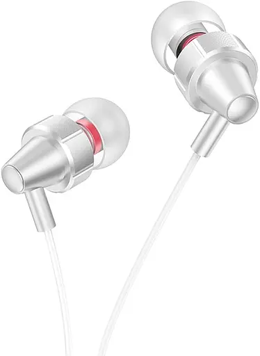 Проводные наушники Hoco M90, 3.5mm, 1.2m, Стальной - фото 2