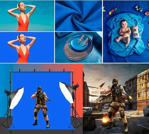 Фон хромакей з тримачем Puluz Stand Backdrop Crossbar Bracket Kit 2x2m Red/Blue/Green (PKT5204) [98226] - фото 3