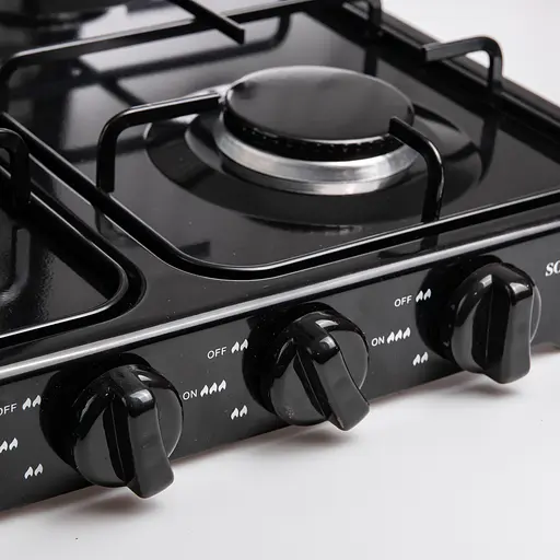 Газова плита настільна Sokany SK-6004-Black 4 конфорки Чорний - фото 8