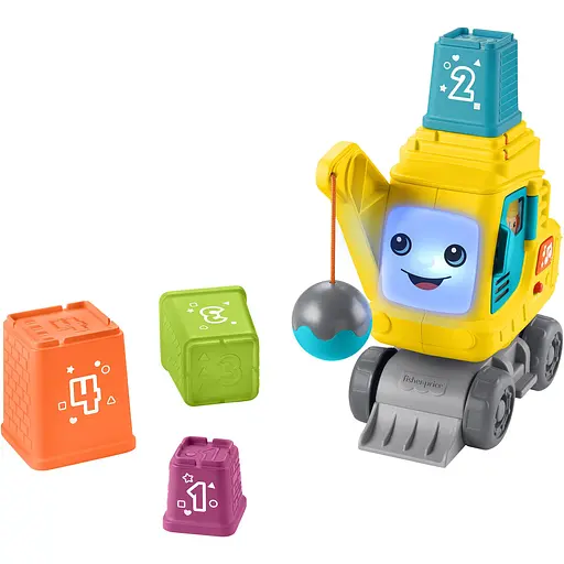 Машинка Fisher-Price Рахуй та складай Веселий кран (HRP32​) - фото 2