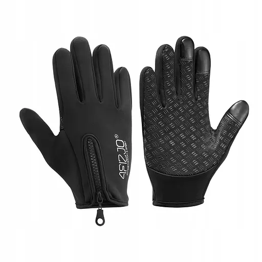 Перчатки для бега 4FIZJO Size L Black (P-5907739318138) - фото 1