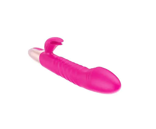 Вібратор-кролик B - Series Magic Rechargeable Thrusting, 19 см (рожевий) - фото 3