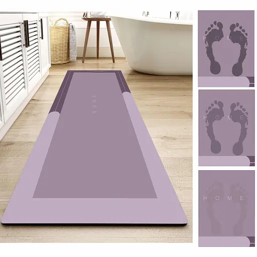 Набор диатомитовых ковриков для ванной и кухни Aquarius 50х80 см/50х120 см. Кофе. - фото 4