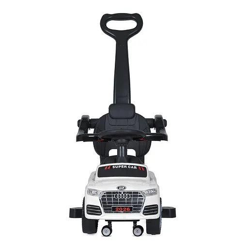 Дитяча каталка-толокар Bambi Racer M 5045L - комфорт і безпека в кожній поїздці, біла - фото 2