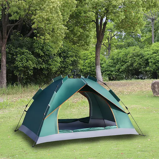 Намет автоматичний 3-4 особи OldBro 210x150x120см водонепроникна 2 входи швидкозбірна кемпінгова - фото 4