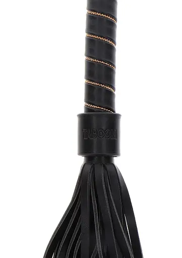 BDSM флогер Taboom Vogue Studded Whip 54 см чорний - фото 10