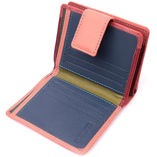 Кожаный женский кошелек ST Leather 9.5х11.5х2.5 см acs0028350 - фото 4