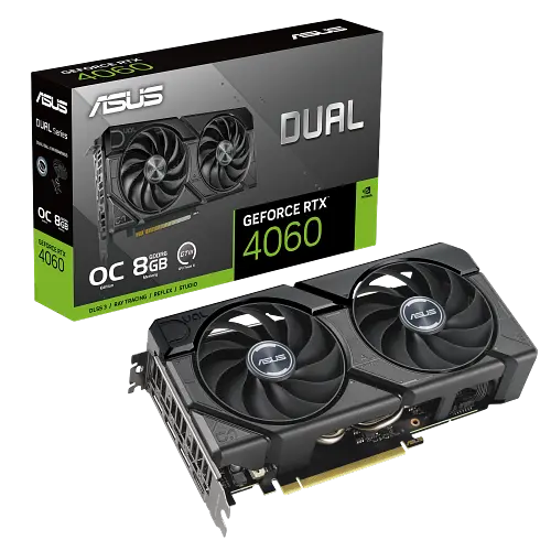 Відеокарта GeForce RTX 4060 8GB Asus Dual Evo OC (DUAL-RTX4060-O8G-EVO)
