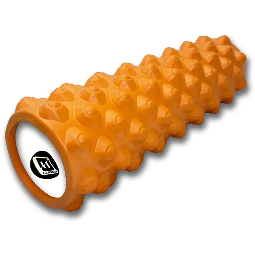 Массажный ролик EasyFit Grid Roller Extreme 45 см Оранжевый (EF-2051-OR) - фото 1