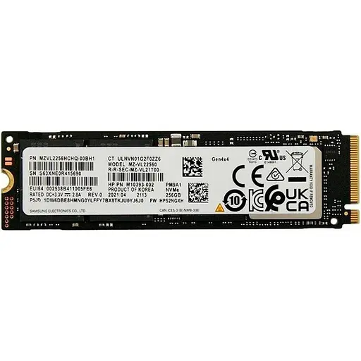 SSD накопичувач Samsung PM9A1 256GB (MZ-VL22560) [122180]