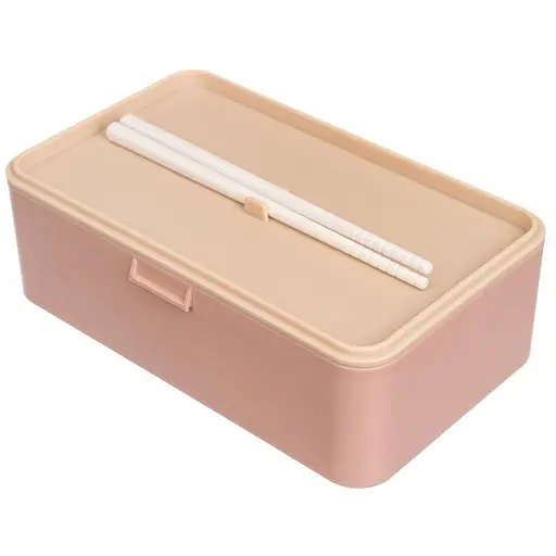 Ланч-бокс Laprida з паличками 900 мл рожевий (64-019) - фото 2