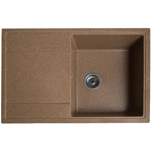 Гранітна кухонна мийка Romzha Jorum 78 Teracota (701) з крилом - фото 1