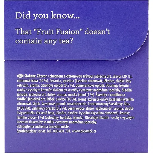 Фруктово-трав'яний чай асорті Pickwick Fruit fusion 37.5 г (20 шт. х 1.8 г) - фото 5