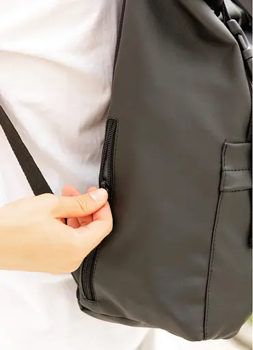 Мужской рюкзак Sambag RollTop LSHm черный 43 х 31 х 14 см (24211001m) - фото 5