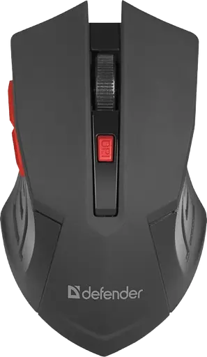 Миша бездротова Defender Accura MM-275 Black-Red (52276)