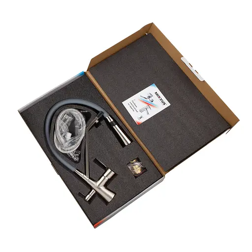 Змішувач для кухні Mixxus Premium Magnet 021 SS Color з гнучким виливом MI6976 Нержавіюча сталь - фото 5