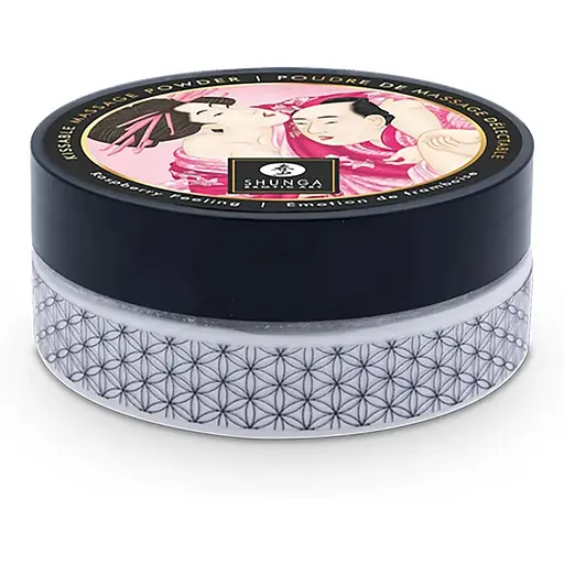 Масажний набір Shunga Kissable Massage Powder Raspberry Feeling, 2 шт - фото 2