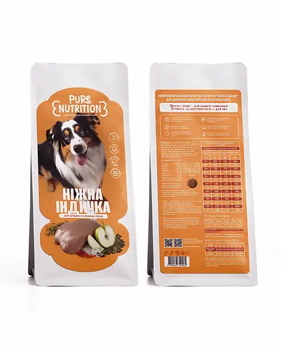 Cухий корм Pure Nutrition для собак середніх та великих порід з індичкою 1кг - фото 2