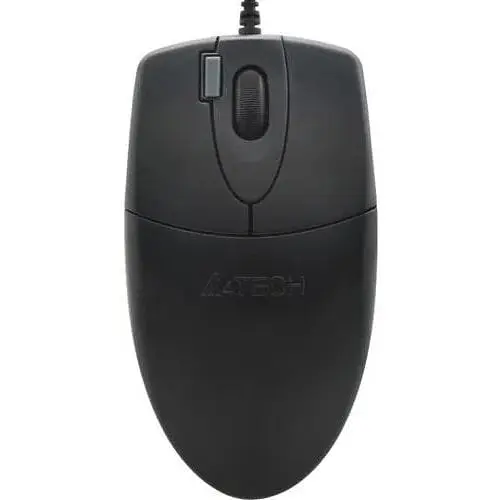 Миша A4Tech OP-620DS чорний USB оптична 1000 dpi 4 кнопки безшумний клік 1.5 м - фото 1