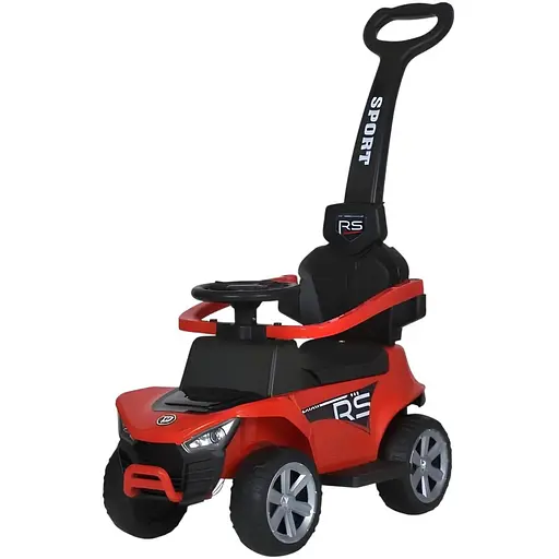 Електромобіль каталка-толокар Bambi M 5764EBLR-3 з музикою та батьківською ручкою джип