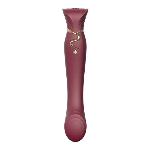 Вібратор Zalo Queen G-Spot Pulse Wave 21.5 см бордовий - фото 5