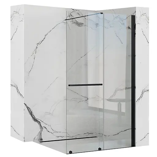 Душевая стенка Rea Cortis 120 black REA-K8880 - фото 6