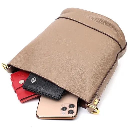 Кожаная сумка женская Vintage 22х18х12 см sum0024695 - фото 6