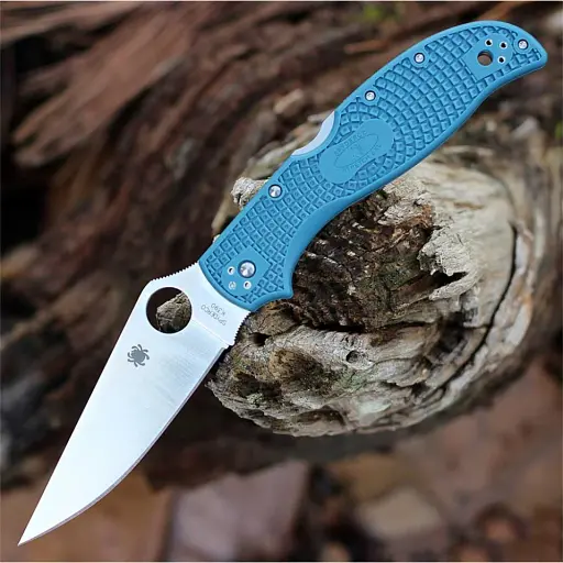 Нож Spyderco Stretch 2 XL Lightweight K390 FRN Blue - фото 5