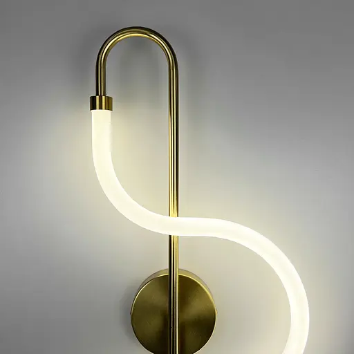 Латунная бра с акриловым рассеивателем 65 см Line F Арт. W030/600 AB - фото 5