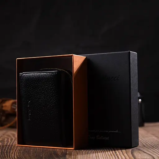 Кожаный женский кошелек Tony Bellucci 8.5х11.5х4 см acs0026998 - фото 9