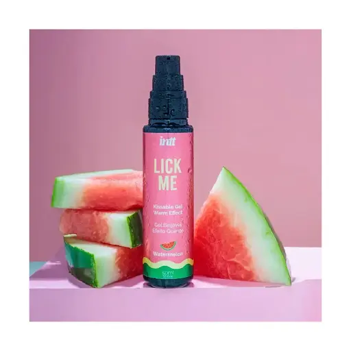 Лубрикант оральний Intt Lick Me Kissable Gel кавун 50 мл - фото 3
