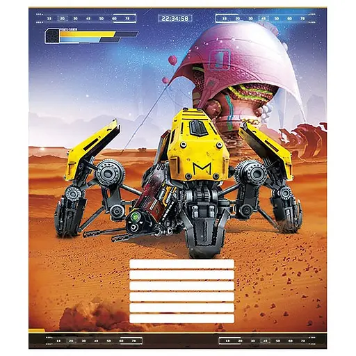 Зошит учнівський "Techno city" 012-2495L-4 в лінію, 12 аркушів