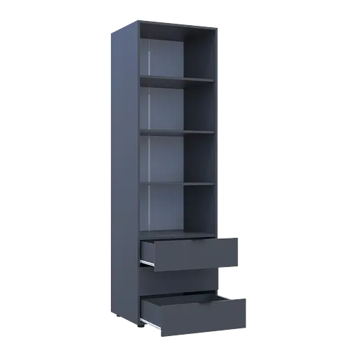 Пенал для одягу Doros Гелар Графіт 3Ш 60х49.5х203.4 (41516132) - фото 5