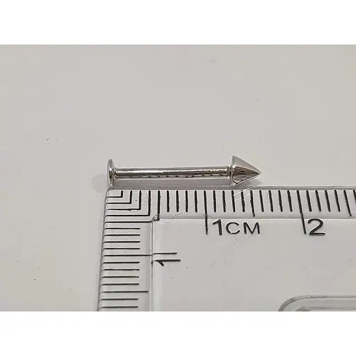 Срібна сережка для пірсингу губи Dear. 7016С - фото 3