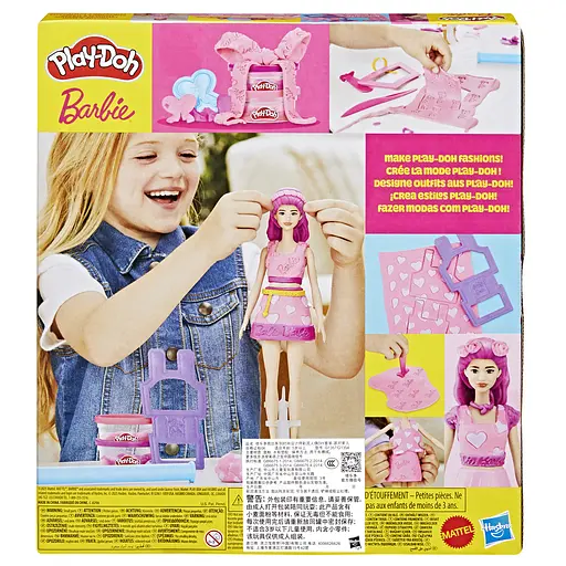  Набор для творчества с массой для лепки Hasbro Barbie. Сердца и волосы (G1357)