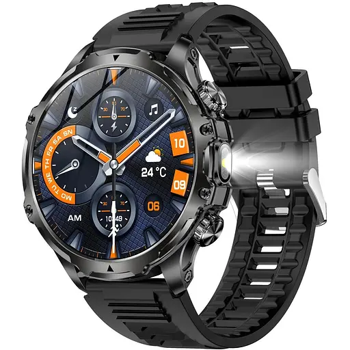 Смарт-часы Uwatch Smart Turbo Power Rubber 2 ремешки черный (3256) - фото 2