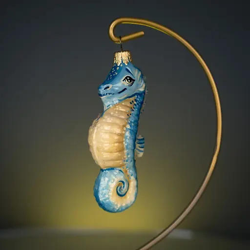 Ялинкова прикраса Різдвяні історії Морський коник скло (4820001154702) - фото 2