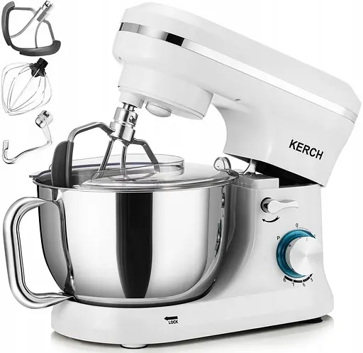 Планетарний міксер тістоміс Kerch FERRO 1700 Вт White - фото 2