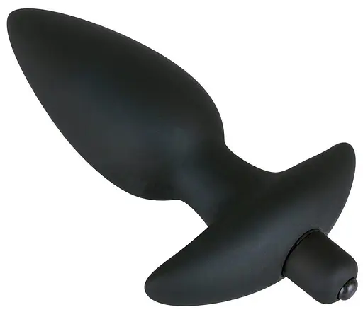 Анальна пробка з вібрацією Orion Black Velvet 17 см (чорний) - фото 2