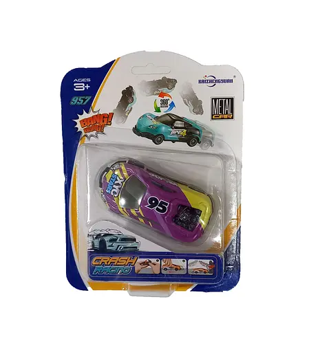 Машинка "Улетное сальто" KZ957-114A, на блистере (6902241802709) Фиолетовый - фото 1