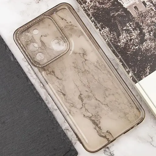 Чехол Epik TPU Starfall Clear для Tecno Spark 8C Серый - фото 4