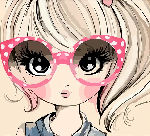 Картина за номерами Rosa Start Cute Girl 35x45 см - фото 2